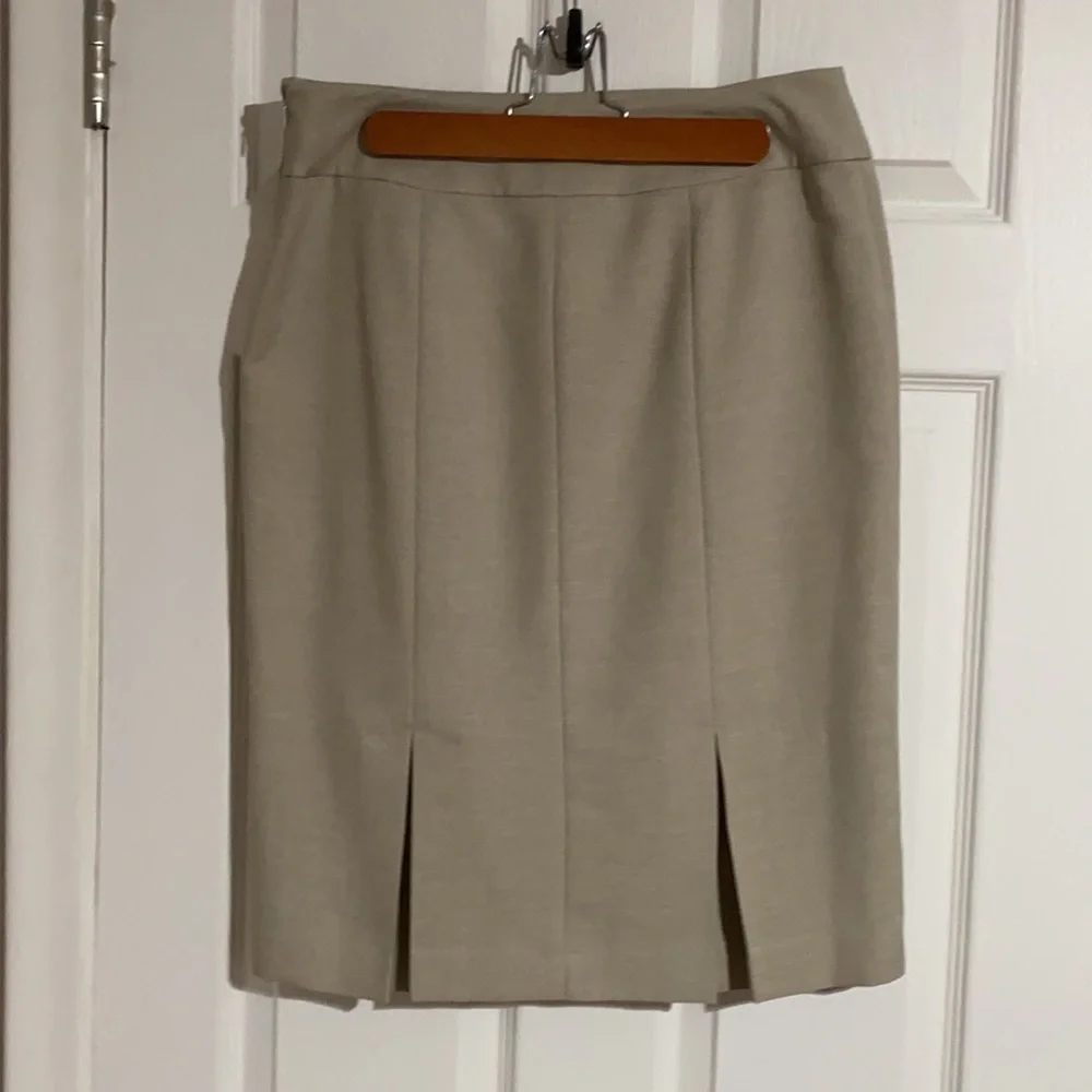 Black Label Evan Picone Pleated Pencil Skirt Sz 6 - Picture 5 of 9